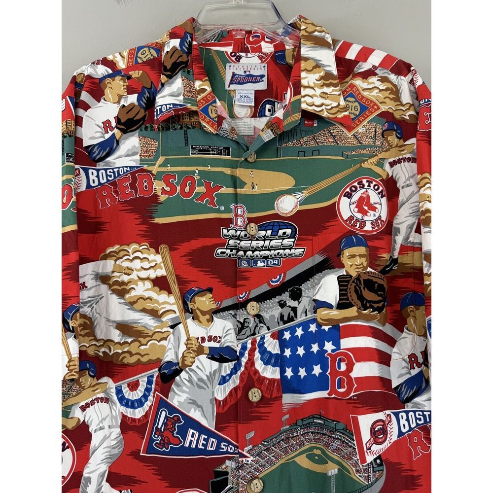 Reyn Spooner Shirt Men's 2XL Boston Red Sox World Series Champions